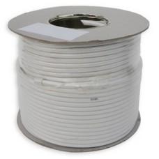 SAC 100m RG6 Aerial & Satellite Coaxial Cable White