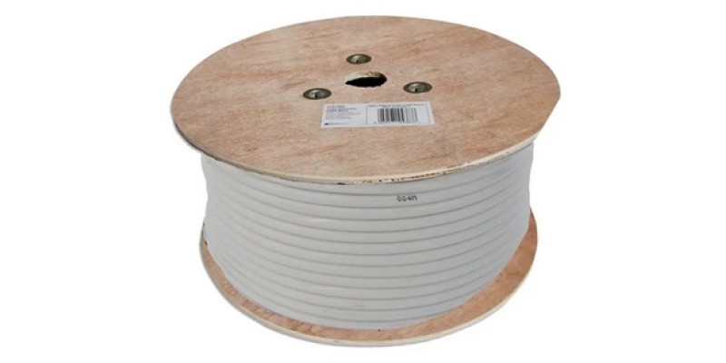 SAC 250m RG6 Aerial & Satellite Coaxial Cable White