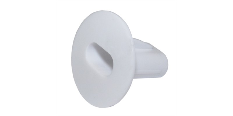 Pack of 50 White Twin / Double Cable Entry Hole Tidy Grommet Bushing
