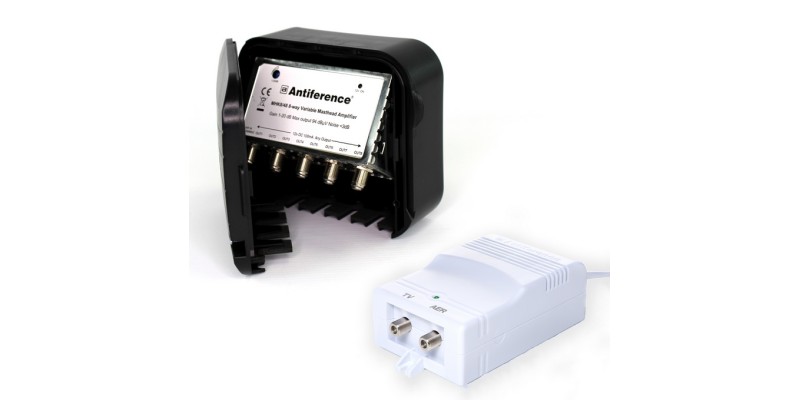 Antiference 1 in 8 out 75 Series Variable Gain Masthead Kit 1-25dB