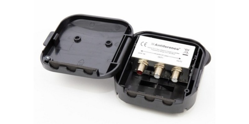 Antiference 1 in 2 out 75 Series 2 Way External / Outdoor Splitter