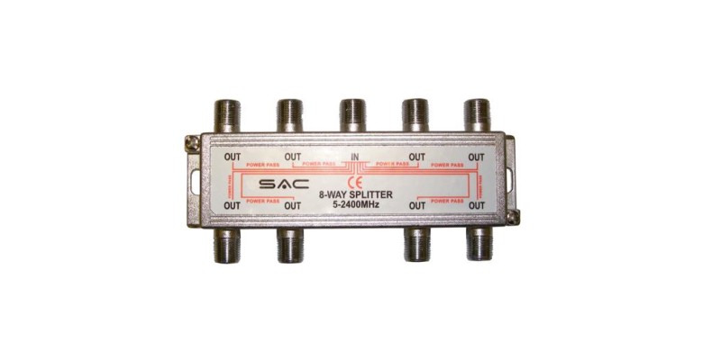 SAC 8 Way Indoor Splitter (5-2400MHz)