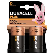 Duracell Plus Power D Battery - Pack of 2