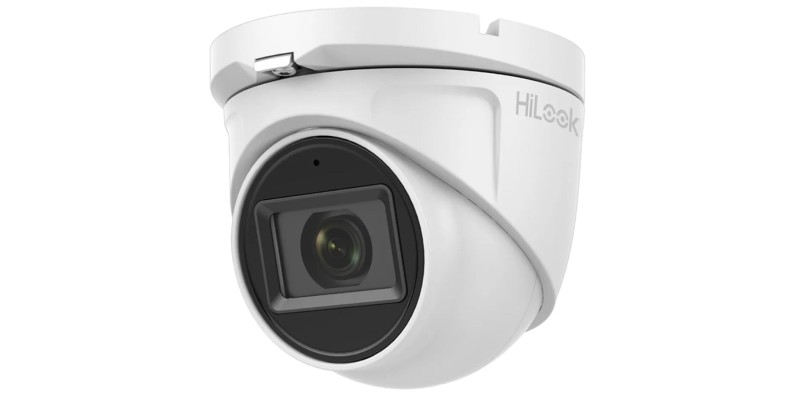 HiLook 5MP Turret with Microphone CCTV Security Camera 2.8mm Lens White THC-T150-MS