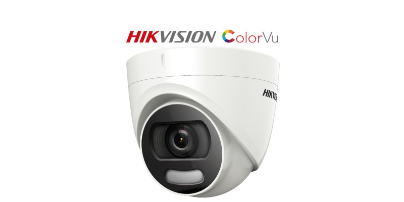 Hikvision DS-2CE72HFT-F(2.8mm) 5MP Turbo HD ColorVu Fixed Turret Camera 2.8mm Lens White