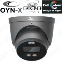 OYN-X EAGLE8C-AD-TUR-FG 8MP 4K Full Colour Active Deterrence Turret CCTV Camera 2.8mm Lens Grey