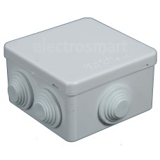 White IP55 80mmx80mmx50mm Connection Junction Box