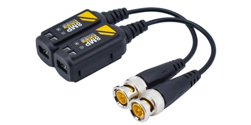 Video Balun for CAT5e or CAT6 Ethernet Network Cable for DVR / CCTV Cameras CVI TVI AHD CVBS 720p 960p 1080p 3MP 4MP 5MP 8MP