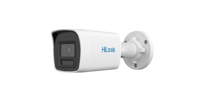 HiLook 4MP ColorVu with Smart Hybrid Light Fixed Bullet Network Camera IP PoE CCTV 2.8mm Lens White IPC-B149HA-LU(2.8mm)