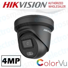 Hikvision DS-2CD2347G2-LU(2.8mm)(BLACK) 4MP ColorVu Fixed Turret Network Camera 2.8mm Lens Black