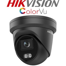 Hikvision DS-2CD2347G2-LU(2.8mm)(BLACK) 4MP ColorVu Fixed Turret Network Camera 2.8mm Lens Black