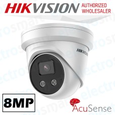 Hikvision DS-2CD2386G2-IU(2.8mm) 8MP 4K AcuSense Fixed Turret Network Camera 2.8mm Lens White