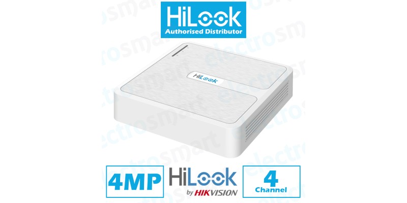 HiLook 4 Channel NVR Supports Maximum 4MP & PoE NVR-104H-D/4P(C)
