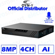 OYN-X EAG-NVR-4K-2AI-4 4 Channel up to 8MP NVR Supports AI