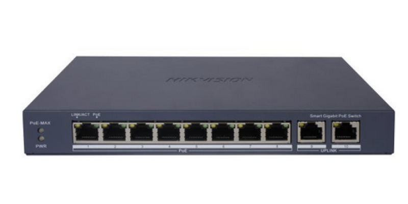 Hikvision DS-3E1510P-EI 8 Port Gigabit Unmanaged POE Switch