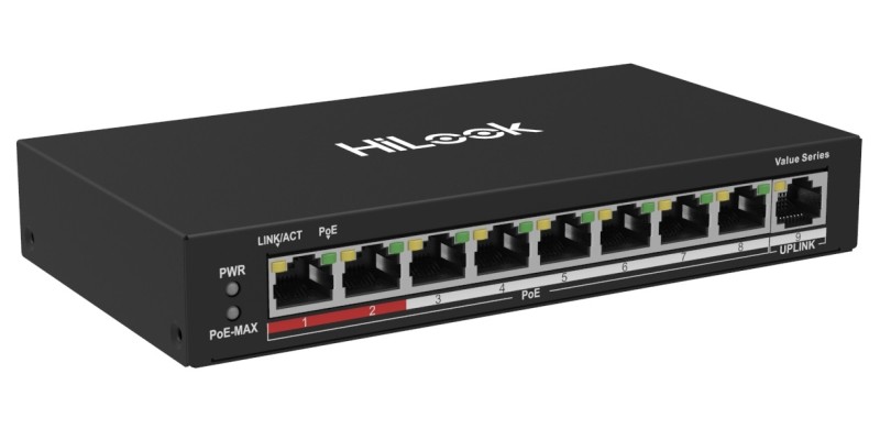 HiLook 8 Port PoE Network Switch NS-0109P-60(B)