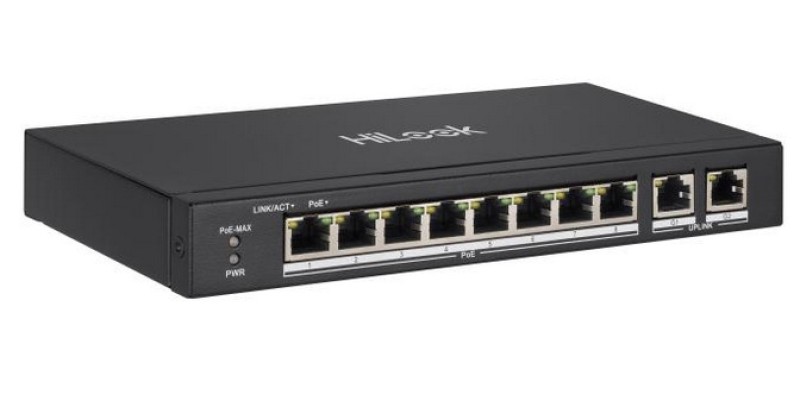 HiLook 8 Port 100 Mbps PoE Network Switch NS-0310P-60