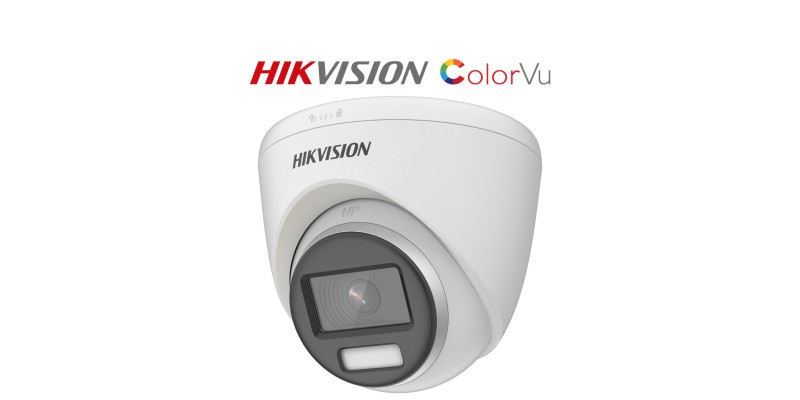 Hikvision DS-2CE72KF3T-E 3K PoC ColorVu Fixed Turret Camera 2.8mm Lens White