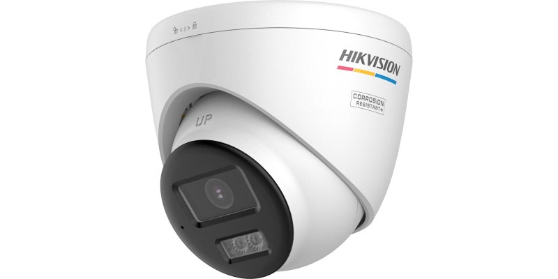 Hikvision DS-2CE72KF3T-LSYE(2.8mm) 3K PoC Smart Hybrid Light ColorVu with Microphone Fixed Turret Camera 2.8mm Lens White