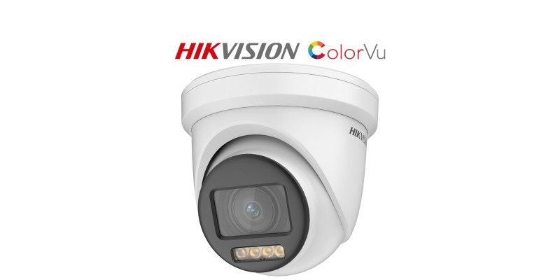 Hikvision DS-2CE79DF8T-AZE 2MP ColorVu PoC Motorized Varifocal Turret Camera 2.8-12mm Lens White