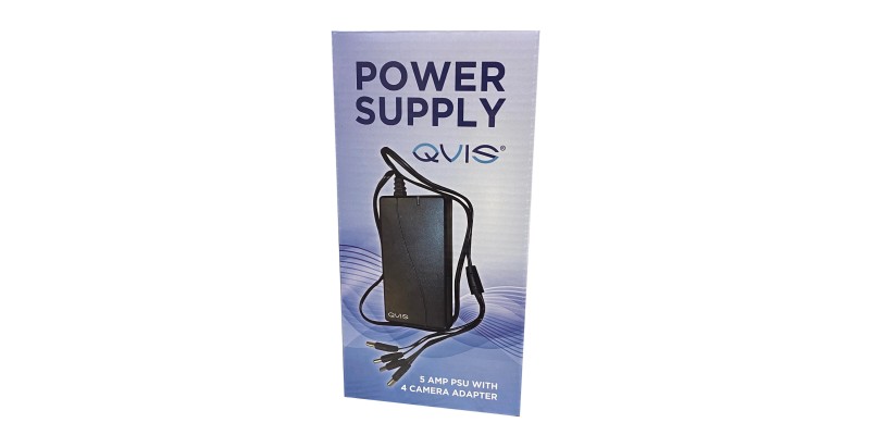 QVIS 5A Power Supply Unit with 4 Way Splitter (60w)