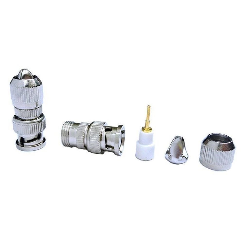 thumbnail interactive-video image 1 of 10 Pack – BNC Male Connector For RG59 CCTV Cable – Twist-On / Solderless 1 of 3