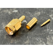 Beetronic SMA Male Crimp Plug for RG174 Cable with Gold Plated Contacts