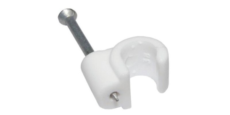 Antiference INSSCC/WHT – Cable Clip 7mm White (100/BAG) for RG6 Coaxial Cable