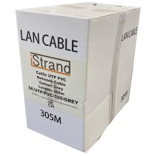 iStrand 305m Grey CAT5e CCA UTP 4 Pair Ethernet Network Cable