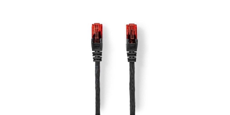 Nedis 20m Cat6 External Ethernet Network Patch Cable Cable - Black