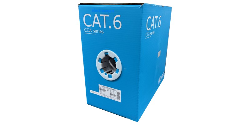 HiLook 305m Box CAT6 CCA Grey PVC Network Ethernet Cable NC-1LN6UU/CCA