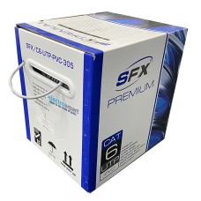 SFX 305m Cat6 Copper Ethernet Network Cable UTP PVC Grey