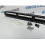 Part King 24 Port 1U CAT5e Krone and 110 Dual IDC UTP Patch Panel for 19" Network Data Cabinet