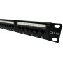 Part King 24 Port 1U CAT5e Krone and 110 Dual IDC UTP Patch Panel for 19" Network Data Cabinet