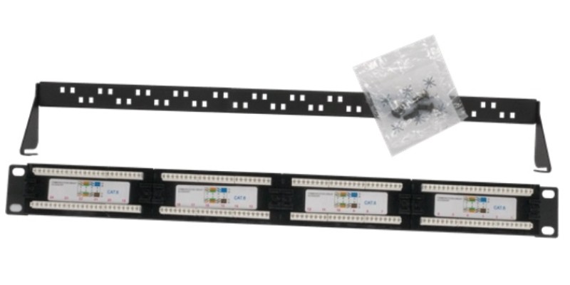 Blake 19" 1U UTP CAT5e 24 Port Patch Panel Krone and 110 IDC