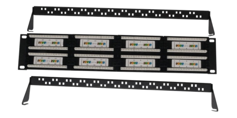 Blake 19" 2U UTP CAT5e 24 Port Patch Panel Krone and 110 Dual IDC