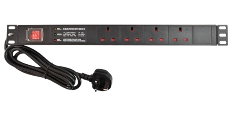 Blake 4 Gang / Way Power Distribution Unit For Network Cabinets