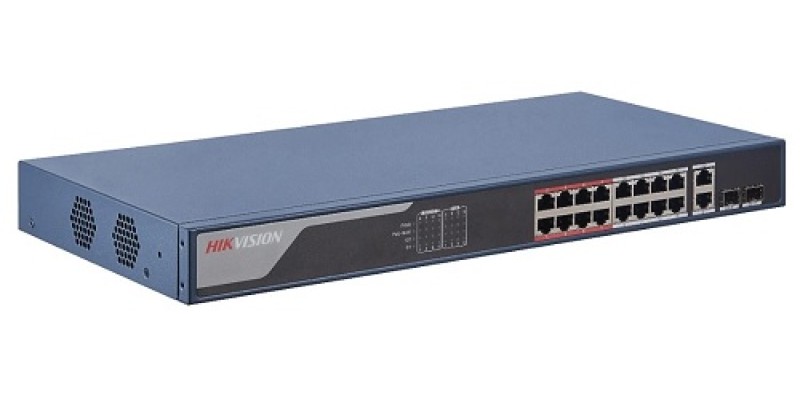 Hikvision DS-3E1318P-EI 16 Port Fast Ethernet Smart PoE Switch