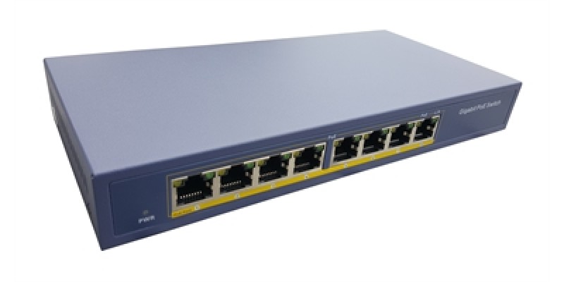9 Port 10/100Mbps PoE Switch with 8 PoE Ports
