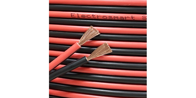 electrosmart Red/Black 14AWG Multi Strand Speaker Cable Wire for Home HiFi/Car Surround Sound Audio etc