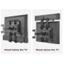 Beetronic Universal Soundbar Bracket Mount Holder Speaker Shelf Attaches to Back of TV VESA