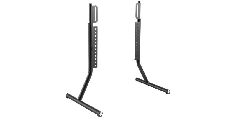 Part King TV or Monitor Furniture Table Top or Desk Stand Legs with Tubular Feet Max 800x400mm VESA