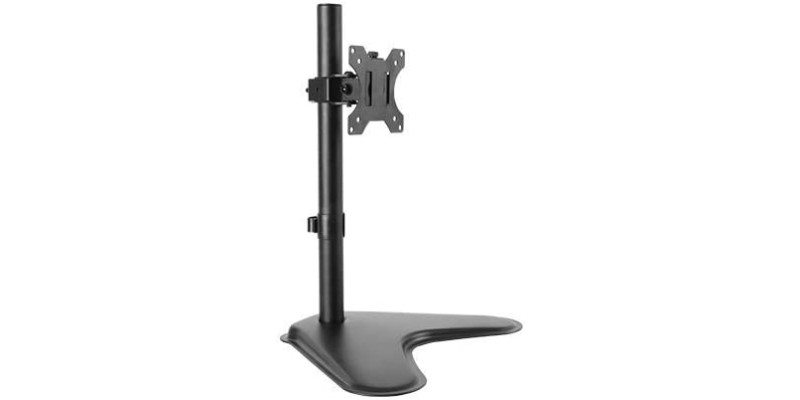 electrosmart Adjustable TV/Monitor Table/Desk Stand for 75x75 or 100x100 VESA Pattern – Rotates 360 Degrees for Portrait or Landscape Viewing – 45 Degree Tilt & 90 Degree Swivel 