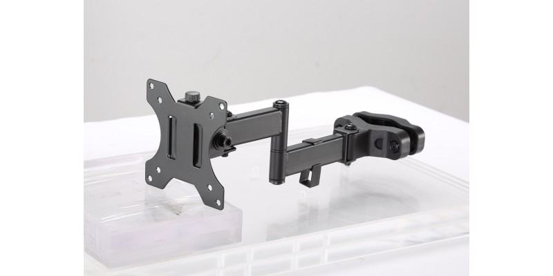 Part King Pole Mount TV Monitor Arm Bracket 17-32" for Disco Karaoke Swivel Tilt 28 - 60mm