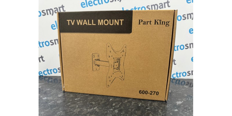 Part King Universal Tilt & Swivel Arm TV Wall Mount Bracket 23" 24" 27" 32" 42" 43" LED LCD Moving Left Right