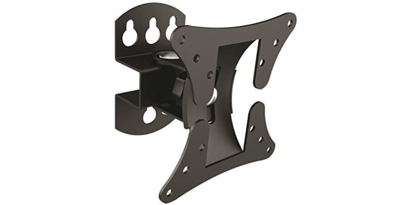 Tilting & Rotating TV Wall Mounting Bracket for 13-27" with 100x100 or 75x75 VESA 30KG Max Weight with Tilt